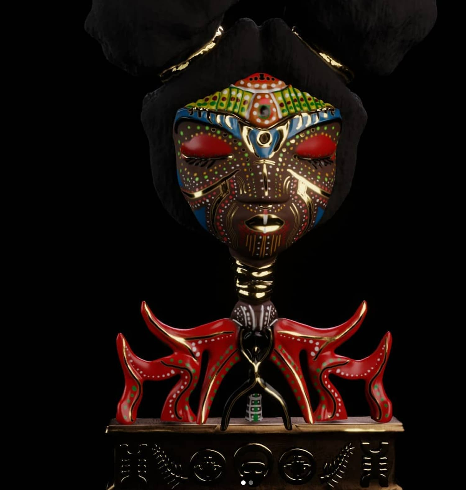 The Lost Comb of Mawu, original Afrofuturist IP key art by BrakoVerse Media